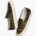 Madewell Shoes | New Madewell Sidewalk Zebra Calf Hair Slip On Sneaker Size 6 | Color: Black/Green | Size: 6