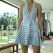 Free People Dresses | Baby Blue Checkered / Gingham Free People Babydoll Halter | Color: Blue/White | Size: 4