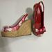 Coach Shoes | Coach Wedge Slip On Sandals | Color: Pink/Red | Size: 5.5