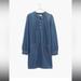 Madewell Dresses | Denim Patch-Pocket Popover Shirtdress | Color: Blue | Size: Xl