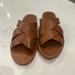 Madewell Shoes | Madewell Criss Cross Leather Sandal | Color: Brown | Size: 7.5