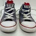 Converse Shoes | Converse All Star Heart Shoes Infant Sz 10 High Tops Gray Red Lace Up | Color: Gray/Red | Size: 10g