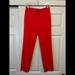 J. Crew Pants & Jumpsuits | J. Crew Slim Ankle Crop Red Nwot Dress Pants Size 2 | Color: Red | Size: 2