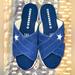 Converse Shoes | Converse One Star Sandal Slides Sip Navy Suede Women’s Sizes 564147c | Color: Blue | Size: 9