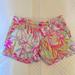 Lilly Pulitzer Shorts | Lilly Pulitzer 5” Callahan Shorts Size 4 Like New. Beautiful Bright Lilly Colors | Color: Pink/Yellow | Size: 4