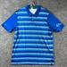 Adidas Shirts | Adidas Polo Shirt Adult Large Blue Logo Lightweight Golf Golfer Rugby Casual Men | Color: Blue | Size: L