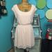 American Eagle Outfitters Dresses | American Eagle Scoop Neck Beaded Sleeve Mini Dress | Color: Pink/Silver | Size: S