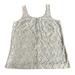 J. Crew Tops | Jcrew Lace Over Tank Style # 36954 Medium Tan Pre-Owned | Color: Tan | Size: M