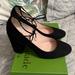 Kate Spade Shoes | Kate Spade Gena Black Suede Pumps | Color: Black | Size: 7.5