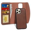 FYY Designed for iPhone 13 Pro 5G Case, [Support Magsafe Charging] 2-in-1 Magnetic Detachable Wallet Phone Case with Card Holder Protective Cover for iPhone 13 Pro 5G 6.1" Brown