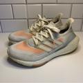 Adidas Shoes | Adidas Ultraboost 21 Gray Peach White Running Shoes (Fy0396) Women’s Size 7.5 Us | Color: White | Size: 7.5