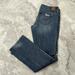 American Eagle Outfitters Jeans | American Eagle Jeans Straight Super Stretch Distressed Holes | Color: Blue | Size: 4