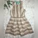 Anthropologie Dresses | Anthropologie Hunter Dixon Adette Gold/Tan Polkadot Sleeveless Dress. Euc! | Color: Gold/Tan | Size: 8