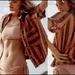 Free People Tops | Free People Womens Top Away At Sea Cropped Short Sleeve Sun Baked Brown Size M | Color: Brown/Orange | Size: M