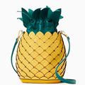 Kate Spade Bags | Kate Spade Pineapple Crossbody Bucket Bag Amazing Colada Novelty Yellow | Color: Green/Yellow | Size: 6.75"H X 5.75"W X 4.33"D