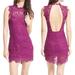 Free People Dresses | Intimately Free People Daydream A-Line Bodycon Lace Dress Magenta Small S Chic | Color: Purple | Size: S