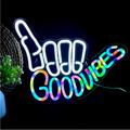 Urban Outfitters Party Supplies | Neon Sign Good Vibes Rainbow Hippie Retro 90's Party Birthday Room Light Decor | Color: Blue/White | Size: Os