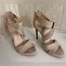 Jessica Simpson Shoes | Jessica Simpson Rhinestone Nude Heels | Color: Gold/Tan | Size: 7.5