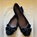 Gucci Shoes | Black Velvet Gucci Ballet Flats, Size 37 1/2 | Color: Black | Size: 37.5