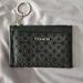 Coach Bags | Coach Classic Patent Black Leather Card Wallet W/Key Ring | Color: Black | Size: 4.5"W X 3"H X .5"D