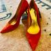 Coach Shoes | Coach Heels Size 9 | Color: Orange/Red | Size: 9