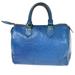 Louis Vuitton Bags | Authentic Louis Vuitton Lv Logo Speedy 25 Travel Hand Bag Epi Leather Blue | Color: Blue | Size: W 10.6 X H 7.5 X D 5.9