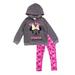 Disney Matching Sets | Disney Minnie Mouse Hoodie Outfit Set | Color: Gray/Pink | Size: 3tg