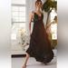 Free People Dresses | Free People One Black Adella Maxi Slip Dress Size Small | Color: Black | Size: S