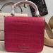 Kate Spade Bags | Authentic Nwt Kate Spade New York “Staci” Leather Crocodile Satchel | Color: Gold/Pink | Size: 7” X 6” X 2”