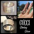 Gucci Jewelry | Gucci Sterling Silver Unisex Icon Trademark Ring Size 6 (12) | Color: Silver | Size: 6