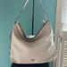 Michael Kors Bags | Michael Kors Authentic Vanilla/Pearl Canvas/Leather Large Hobo Shoulder Bag | Color: Cream | Size: Large