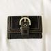 Coach Bags | Authentic Coach Black Tri-Fold Mini Wallet | Color: Black | Size: Os