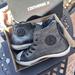 Converse Shoes | Converse Chuck Taylor All Star High X John Varvatos Black Silver 150175c Size 4 | Color: Black | Size: 4