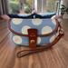 Dooney & Bourke Bags | Dooney & Bourke Wristlet Baby Blue And Brown Leather. Made In Mexico | Color: Blue/Tan | Size: Os