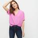 J. Crew Tops | J Crew Drapey Band Collar Popover Top Xs | Color: Pink | Size: Xs