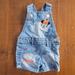 Disney One Pieces | Disney Baby Outfit Minnie 0-3 Months Jean Overalls | Color: Blue/Pink | Size: 0-3mb