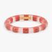 Kate Spade Jewelry | Kate Spade Seeing Stripes Thin Bangle Bracelet In Pink Multi, Nwt | Color: Pink/Red | Size: Os