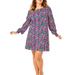 Lilly Pulitzer Dresses | Lilly Pulitzer Diann Long Sleeve Mini Dress Smocked Printed Cotton Xxs | Color: Pink/Purple | Size: Xxs