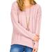 American Eagle Outfitters Sweaters | American Eagle Outfitters Sweater Open Back Loose Knit Pink | Color: Pink | Size: M