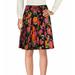 Gucci Skirts | F0 Nwt Gucci Floral Acid Bloom Printed Silk Pleated Skirt Size 38 $2590 | Color: Black | Size: 38eu