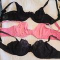 Pink Victoria's Secret Intimates & Sleepwear | 3 Bras For 1 Price. 36c Victoria's Secret, Pink And Felina | Color: Black/Pink | Size: 36c