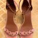 Coach Shoes | Coach Pink Suede Leather Sandals | Color: Pink | Size: 10