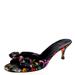 Gucci Shoes | Bn Gucci Multicolor Flower Satin Slide Sandals Size 37 | Color: Black/Red | Size: 37