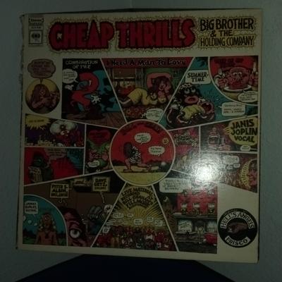 Columbia Media | Cheap Thrills By Big Brother & The Holding Company Lp Janis Joplin Kcs 9700 1968 | Color: Black/Red | Size: Os