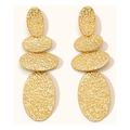 Free People Jewelry | Drop Icon Earrings | Color: Gold/White | Size: Os