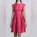 Kate Spade Dresses | Kate Spade Vail Pink Fuchsia Fit Flare Cap Sleeve Silk Blend Dress Size 4 | Color: Pink | Size: 4