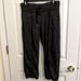 Athleta Pants & Jumpsuits | Athleta Crop Jogger Pants W/ Cinch Bottoms, Zip Pockets & Elastic Waist. Size S. | Color: Black/Gray | Size: S