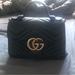 Gucci Bags | Authentic Gucci Marmont Top Handle Purse | Color: Black | Size: Os