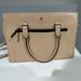 Kate Spade Bags | Classic Kate Spade Leather Large Satchel Blush Nude Black | Color: Cream/Tan | Size: Os