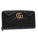 Gucci Bags | Gucci Gg Marmont Zip Around Wallet Long Wallet Black 443123 Auth 45675a | Color: Black | Size: Os